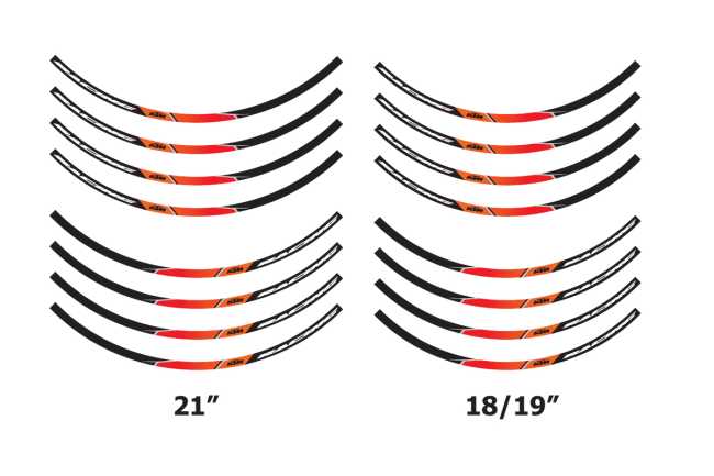 WHEEL RIM STICKER KIT