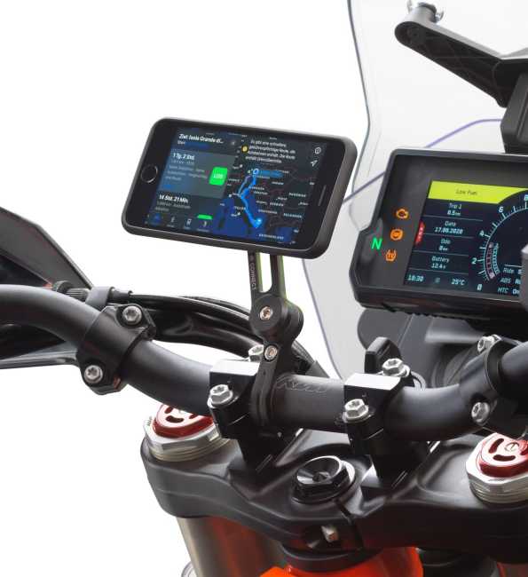 Smartphone holder with AVM