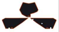 NO.PLATE BACKGR. BLACK SX 07