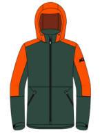 KURTKA TWO 4 RIDE V2 ZIELONA/POMARAŃCZOWA