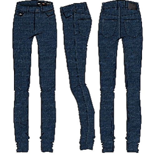DAMSKIE JEANSY MOTOCYKLOWE DAISY JEANS V3