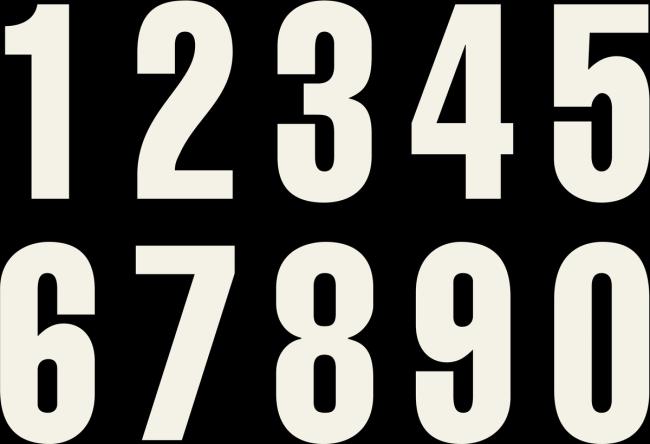 NUMERY STARTOWE (BIAŁE)