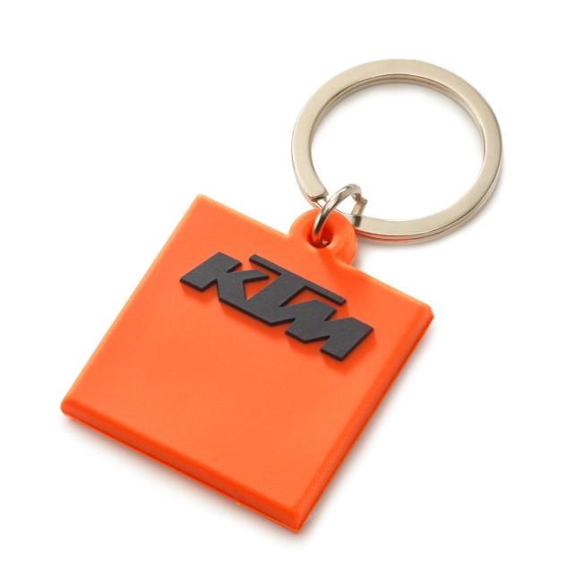 GUMWY BRELOCZEK Z LOGO KTM (POMARAŃCZOWY)
