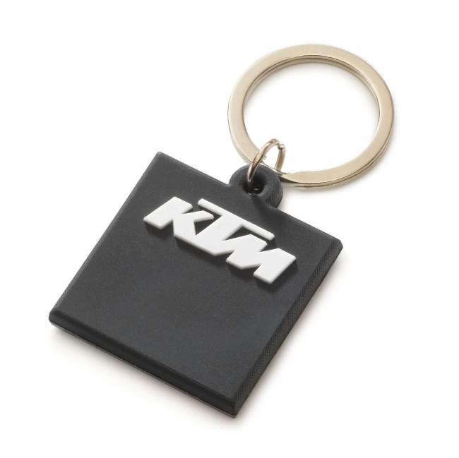 GUMOWY BRELOCZEK Z LOGO KTM (CZARNY)